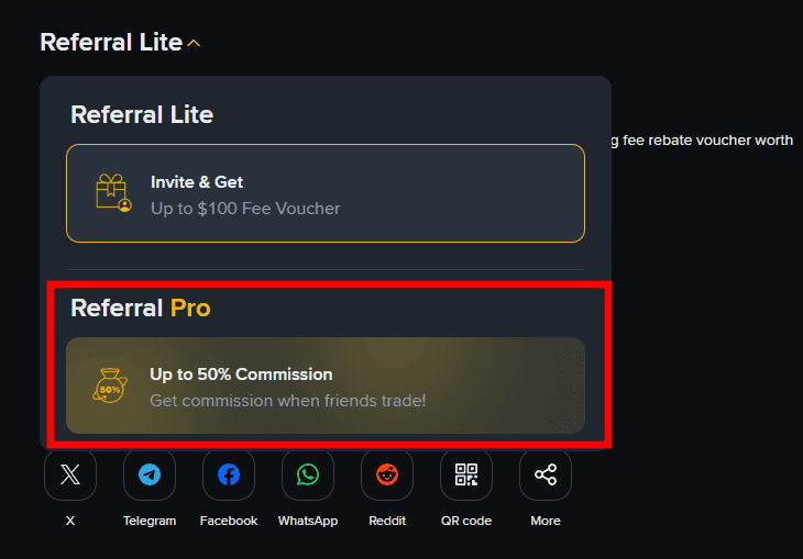 레퍼럴 수익 확인 방법