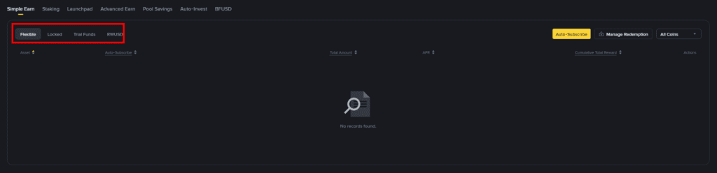 바이낸스 earn 해지 방법