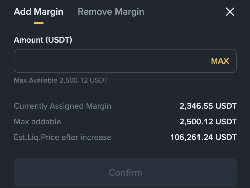 바이낸스 선물 증거금 추가 방법