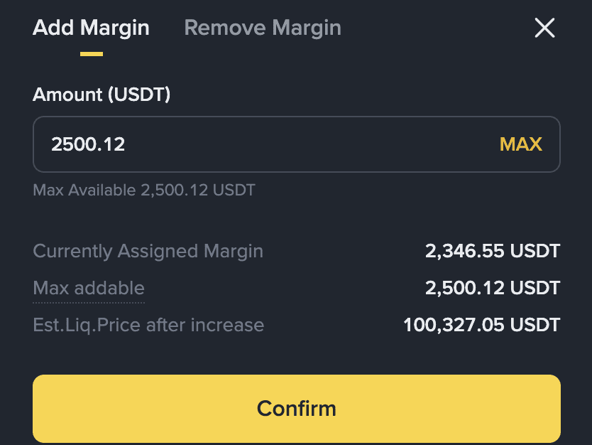 바이낸스 선물 증거금 추가 방법