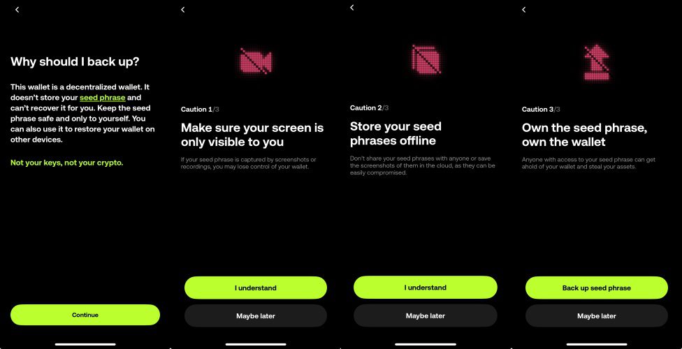 백업 복구키 저장