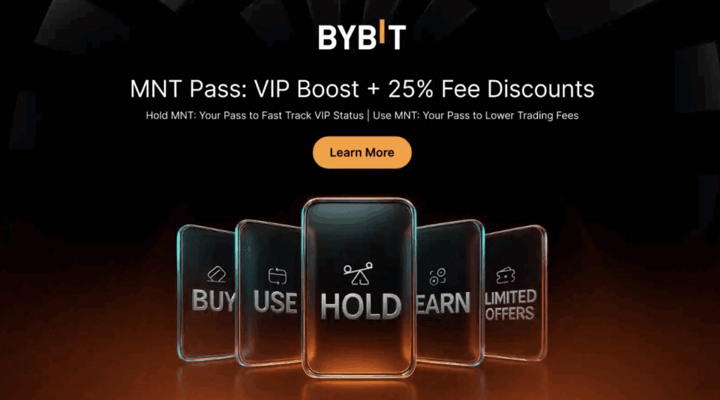 [Bybit] 맨틀 (MNT) VIP 부스트 + 25% 수수료 할인