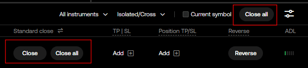 롱포지션 숏포지션 잡는법과 청산하는 방법
