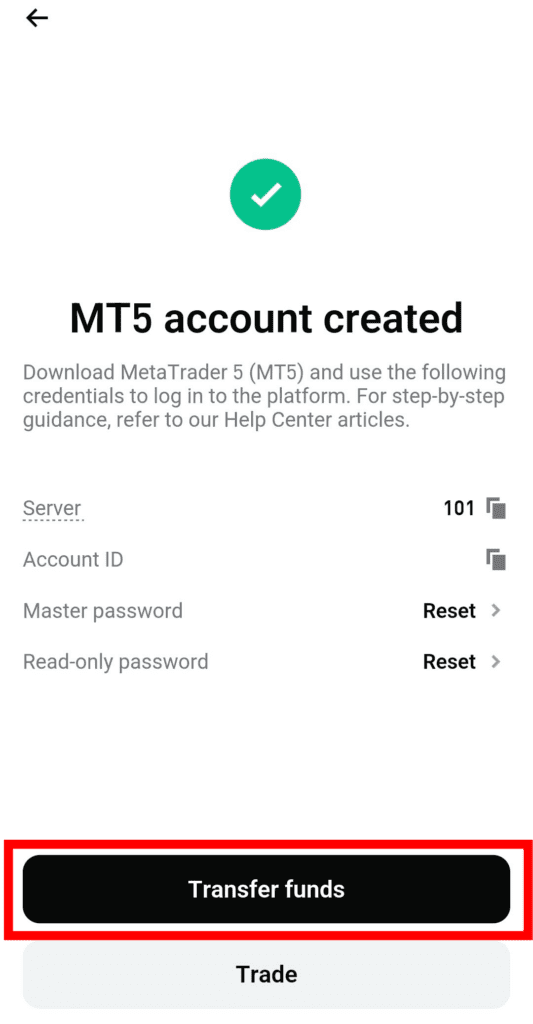 비트겟 MT5 계정 만들기
